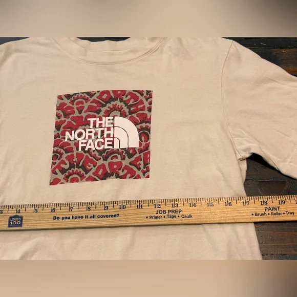 the North Face Beige T-Shirt Small Soft Athleisure Casual‎ Daily Streetwear - Picture 4 of 6